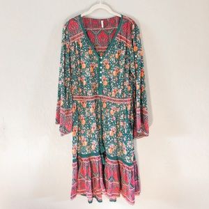 Tulle and Batiste Boho Dress with POCKETS